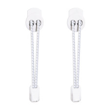 Lacci riflettenti bianchi con blocco