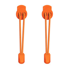 Lacci elastici arancione fluo con blocco