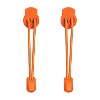 Lacci elastici arancione fluo con blocco