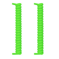 Lacci a spirale verde fluo