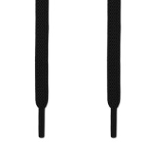 Lacci elastici piatti neri (no tie)