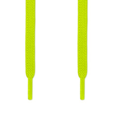 Lacci piatti elastici giallo fluorescente (no tie)