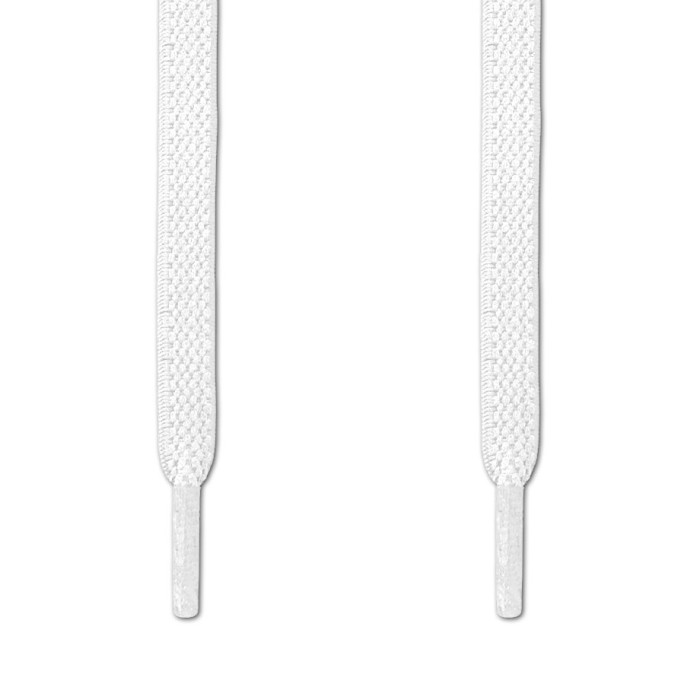 Lacci elastici piatti bianchi (no tie)