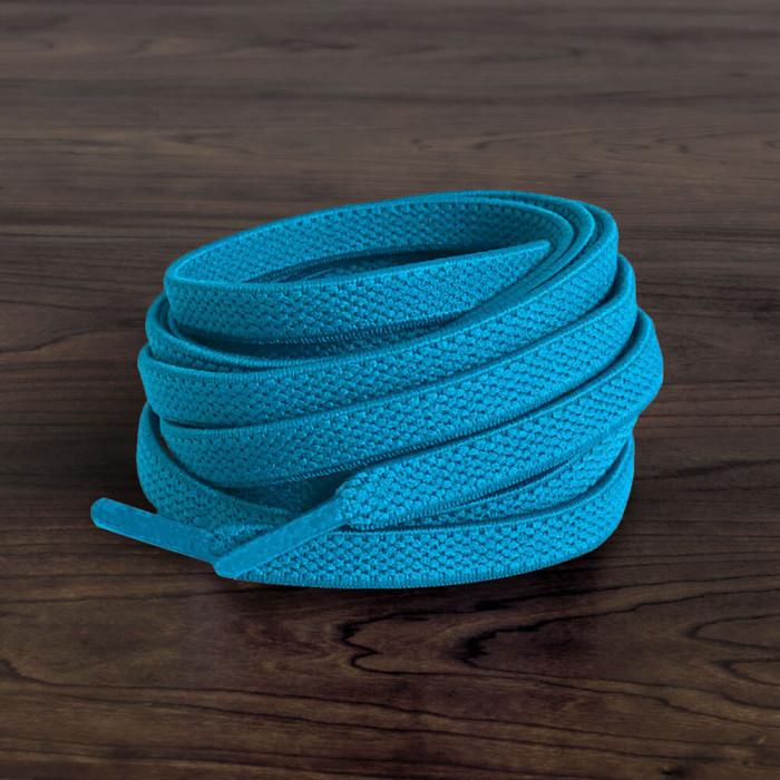 Lacci elastici turchese-blu (no tie)