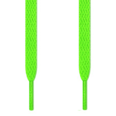 Lacci piatti verde fluo